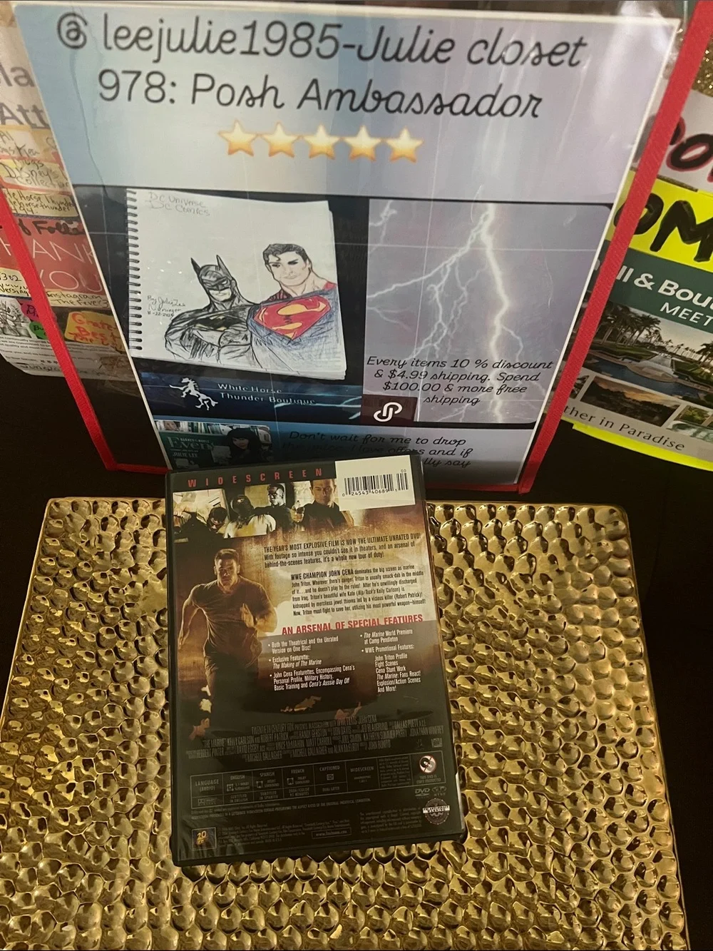 #2884**The Marine (Unrated) DVD - - Black/Red Cover